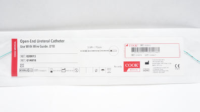 Cook Medical G14818 Open-End Ureteral Cath. 3.0Fr x 70cm (x)